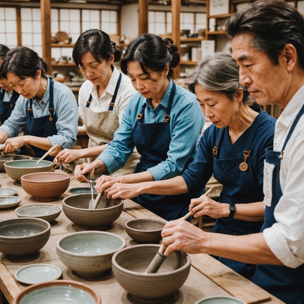 Peut-on trouver une croisière qui propose des ateliers de fabrication de céramique au Japon?